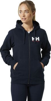 Capuz Helly Hansen Women’s HH Logo Full Zip Hoodie 2.0 Capuz Navy L - 5