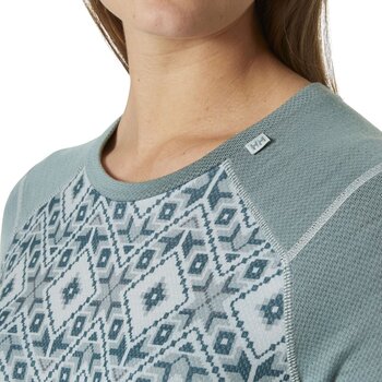 Termounderkläder Helly Hansen Women's Lifa Merino Midweight Graphic Crew Cactus Star L Termounderkläder - 4