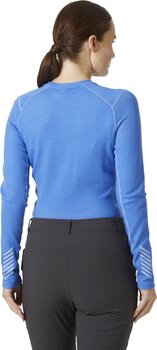 Thermal Underwear Helly Hansen Women's Lifa Merino Midweight Graphic Crew Ultra Blue Mountain Camo L Thermal Underwear - 7