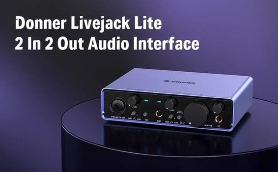 Interface áudio USB Donner Livejack Lite - 6