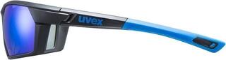 Fahrradbrille UVEX Sportstyle 225 Black/Blue Mat/Mirror Blue Fahrradbrille - 3