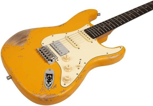 Gitara elektryczna Henry's ST-1 Viper Yellow Relic - 3