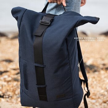 Lifestyle Backpack / Bag Musto Canvas Roll Top Navy 25 L Backpack - 6