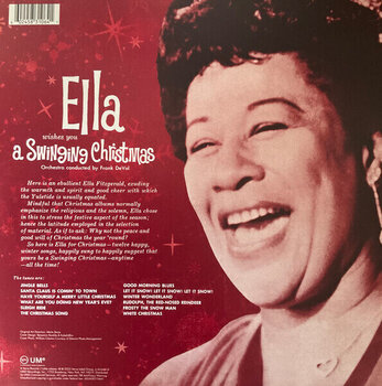 Vinyl Record Ella Fitzgerald - Ella Wishes You A Swinging Christmas (Red Coloured) (Reissue) (LP) - 4