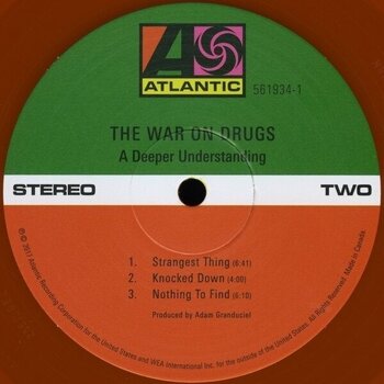 Vinyl Record The War On Drugs - Deeper Understanding (Tangerine Translucent Coloured) (Reissue) (2 LP) - 3
