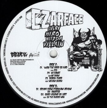 Vinyl Record Czarface & Inspectah Deck & 7L & Esoteric - Every Hero Needs A Villain (2 LP) - 4