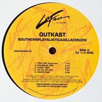Δίσκος LP Outkast - Southernplayalisticadillacmuzik (Reissue) (LP) - 3
