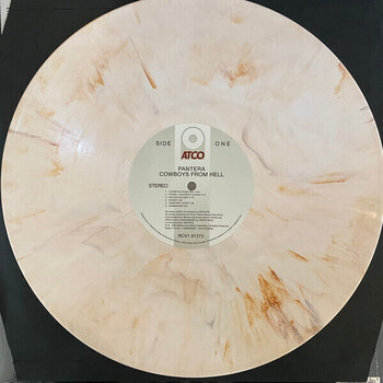 Vinyl Record Pantera - Cowboys From Hell (Reissue) (Limited Edition) (White & Whiskey Brown Marbled) (LP) - 2