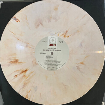 Vinyl Record Pantera - Cowboys From Hell (Reissue) (Limited Edition) (White & Whiskey Brown Marbled) (LP) - 3