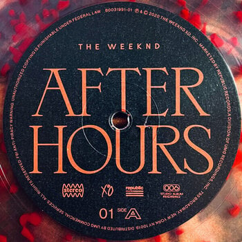 Vinyl Record The Weeknd - After Hours (Limited Edition) (Clear & Blood Splatter) (2 LP) - 2