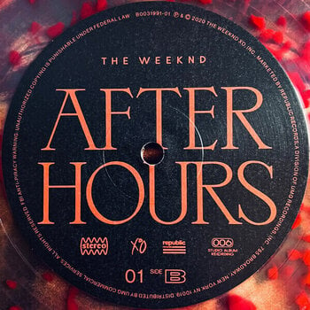 Vinyl Record The Weeknd - After Hours (Limited Edition) (Clear & Blood Splatter) (2 LP) - 3