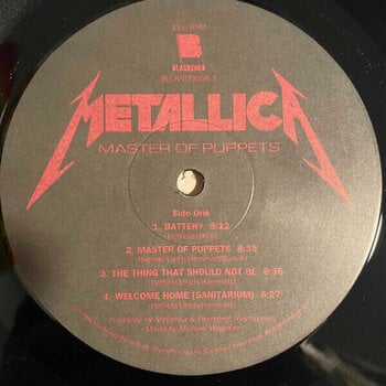 Vinyl Record Metallica - Master Of Puppets (Reissue) (Remastered) (LP) - 2