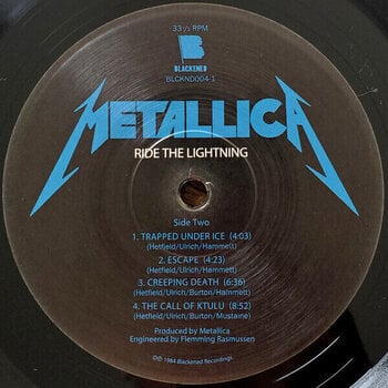 Vinyl Record Metallica - Ride The Lightning (Reissue) (Remastered) (LP) - 3