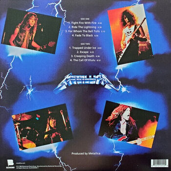 Vinyl Record Metallica - Ride The Lightning (Reissue) (Remastered) (LP) - 4