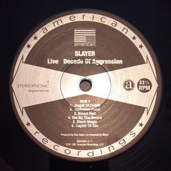 Vinyl Record Slayer - Decade Of Aggression (Live) (Reissue) (180g) (2 LP) - 4