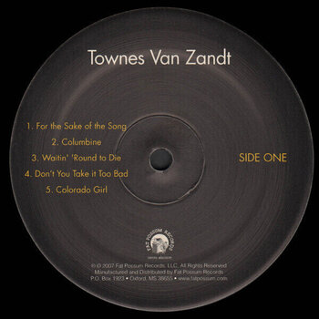 Vinyl Record Townes Van Zandt - Townes Van Zandt (Remastered) (Reissue) (LP) - 2