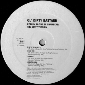 Vinyl Record Ol' Dirty Bastard - Return To The 36 Chambers: The Dirty Version (Remastered) (2 LP) - 3