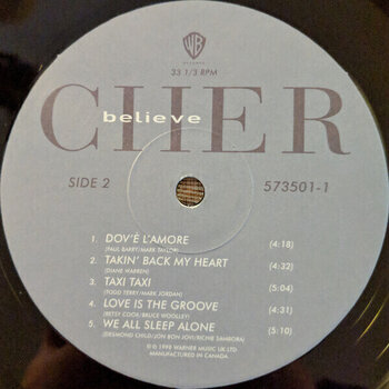 Vinyl Record Cher - Believe (Remastered) (LP) - 3