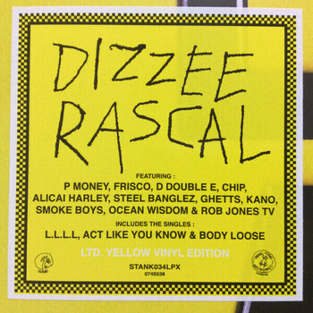 Hanglemez Dizzee Rascal - E3 Af (Yellow Coloured) (Limited Edition) (LP) - 2