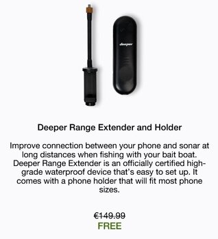 Sonar GPS pentru pescuit Deeper Long Range Kit - 6