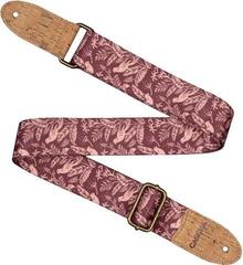 Ukulele Strap Cascha CUS-VC1 Vegan Cork Ukulele Strap Mauve Birds - 1