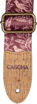 Tracolla per ukulele Cascha CUS-VC1 Vegan Cork Tracolla per ukulele Mauve Birds - 5