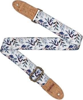 Ukulele Strap Cascha CUS-VC3 Vegan Cork Ukulele Strap Blue Twigs - 2