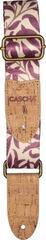 Ukulele Strap Cascha CUS-VC4 Vegan Cork Ukulele Strap Mauve Leaves - 2
