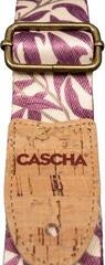 Ukulele Strap Cascha CUS-VC4 Vegan Cork Ukulele Strap Mauve Leaves - 3