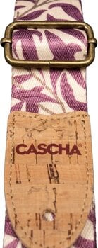 Remen za ukulele Cascha CUS-VC4 Vegan Cork Remen za ukulele Mauve Leaves - 4