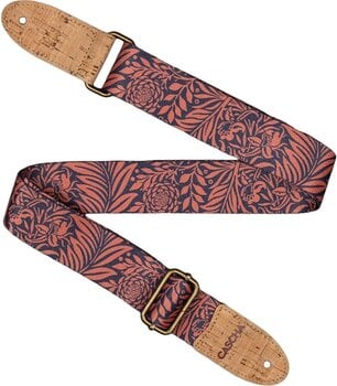 Ukulele Strap Cascha CUS-VC7 Vegan Cork Ukulele Strap Rose Jungle - 2