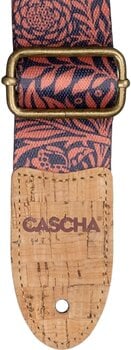 Tracolla per ukulele Cascha CUS-VC7 Vegan Cork Tracolla per ukulele Rose Jungle - 5