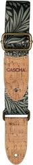 Ukulele Strap Cascha CUS-VC8 Vegan Cork Ukulele Strap Olive Jungle - 2