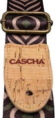 Ukulele Strap Cascha CUS-VC9 Vegan Cork Ukulele Strap Green Chevron - 3