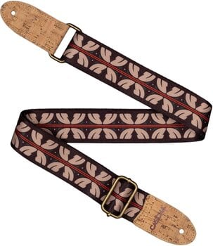 Riem voor ukelele Cascha CUS-VC10 Vegan Cork Riem voor ukelele Ethnic Red Stripes - 2