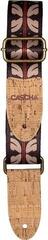 Ukulele Strap Cascha CUS-VC10 Vegan Cork Ukulele Strap Ethnic Red Stripes - 2