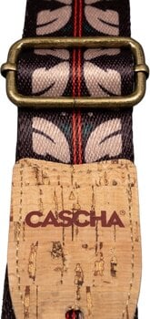 Curea pentru ukulele Cascha CUS-VC10 Vegan Cork Curea pentru ukulele Ethnic Red Stripes - 4