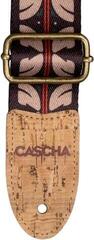 Ukulele Strap Cascha CUS-VC10 Vegan Cork Ukulele Strap Ethnic Red Stripes - 4