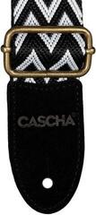 Ukulele Strap Cascha CUS-JW1 Jacquard Ukulele Strap Ethnic Black & White - 4