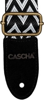 Riem voor ukelele Cascha CUS-JW1 Jacquard Riem voor ukelele Ethnic Black & White - 5