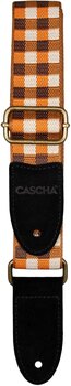 Remen za ukulele Cascha CUS-JW4 Jacquard Remen za ukulele Checkered Orange - 3