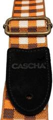 Ukulele Strap Cascha CUS-JW4 Jacquard Ukulele Strap Checkered Orange - 3