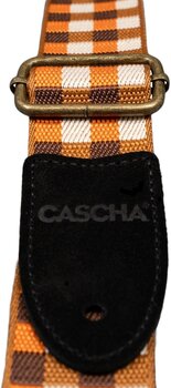 Ukulele Gurt Cascha CUS-JW4 Jacquard Ukulele Gurt Checkered Orange - 4