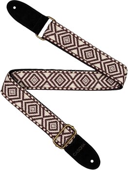 Popruh pre ukulele Cascha CUS-JW6 Jacquard Popruh pre ukulele Ethnic Brown & White - 2