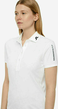 Polo Shirt J.Lindeberg Womens Tour Tech Slim Tx Jersey White XS - 3