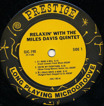 Vinyl Record Miles Davis Quintet - Relaxin' With The Miles Davis Quintet (LP) - 2