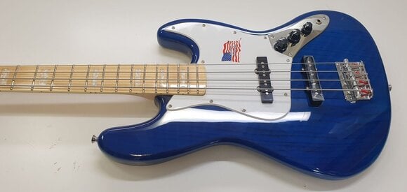 4-string Bassguitar SX SJB75 Trans Blue 4-string Bassguitar (Damaged) - 2