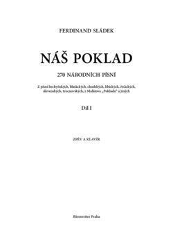 Notas Bärenreiter Náš poklad - díl I Notas - 2