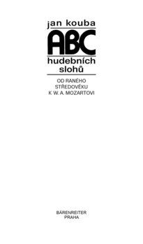 Musiklehre Bärenreiter ABC hudebních slohů Musiklehre - 2