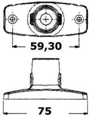 Positionsleuchte Osculati Evoled 360° Plastic Schwarz Positionsleuchte - 1